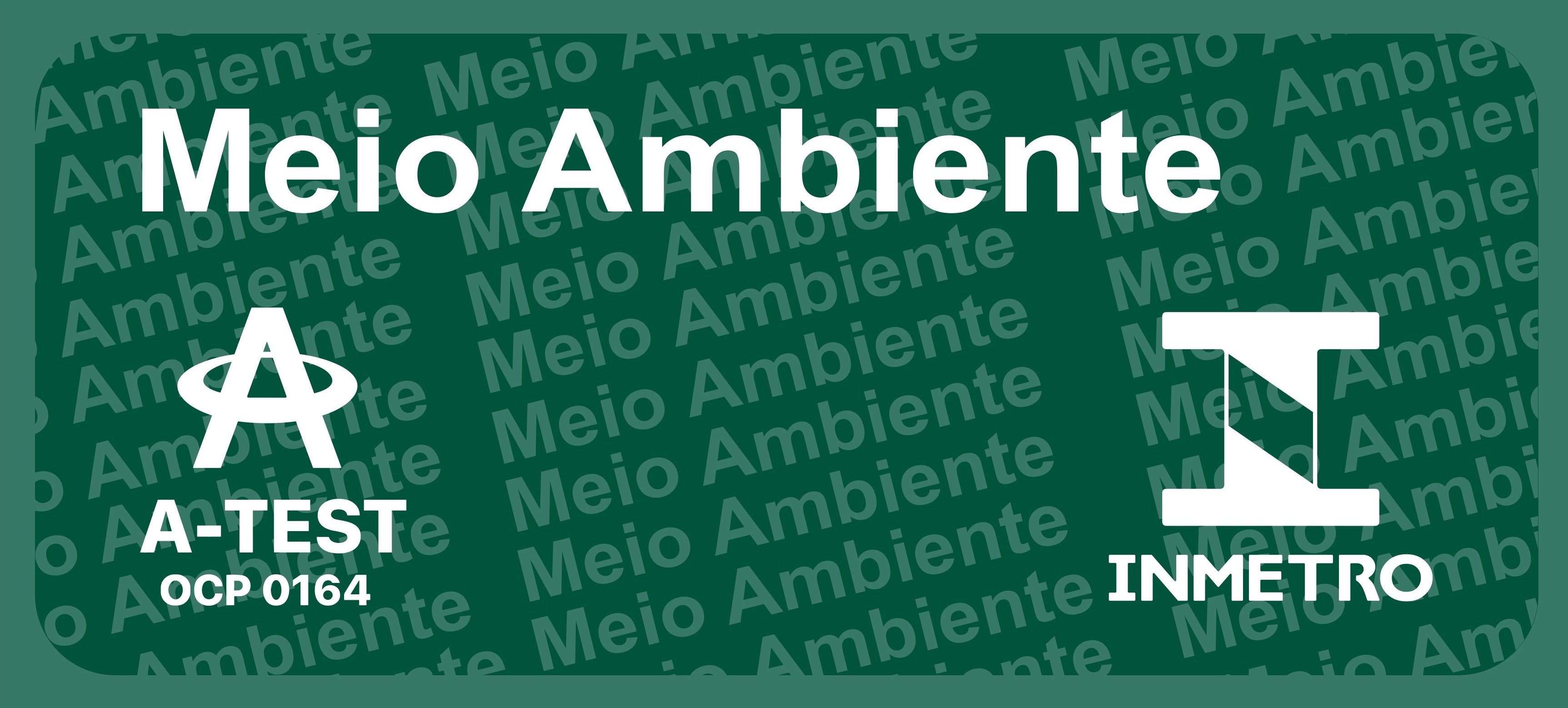 Selo de certificação A-TEST OCP 0164 Inmetro para ensaio de estanqueidade